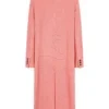 DM_20251017095623_005 Herringbone Cashmere Blend Long Coat in Blush Pink | Custom Luxury Outerwear Manufacturing