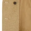 Ladies' Camel Double-Breasted Wool Blend Trench Coat | Relaxed Fit Longline Overcoat
