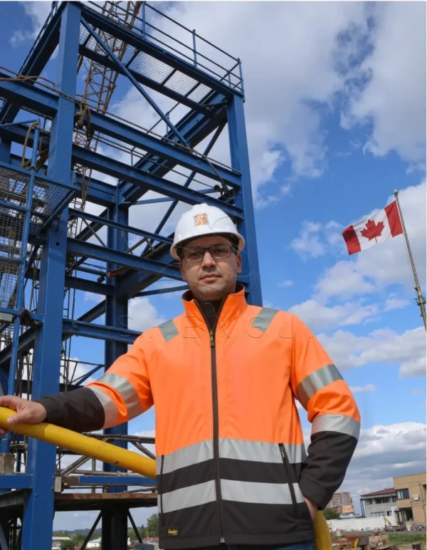 Name_flux_00001_fbzml_1759978242 Class 2/3 High Visibility Safety Jacket | EN ISO 20471 Certified | Recycled Materials | Custom OEM-orange\Black