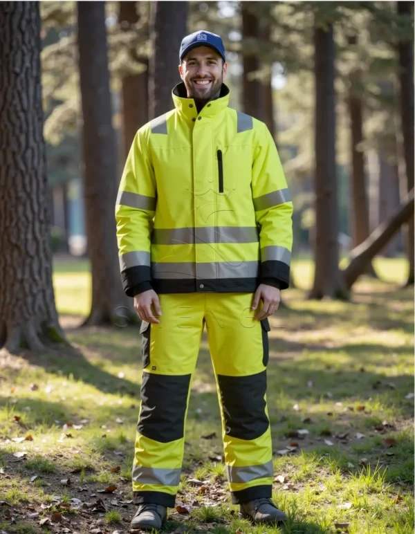 Name_flux_00001_kalzb_1759915515 High-Visibility Class 3 Insulated Work Jacket with 37.5® Technology | EN ISO 20471 & EN 342 Certified | Custom OEM Manufacturing