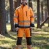 High-Visibility Class 3 Insulated Work Jacket with 37.5® Technology | EN 20471 & EN 342 Certified | Custom OEM Manufacturing
