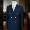 Bespoke Navy Blazer with Metallic Buttons | Next-Generation Professional Attire | OEM Manufacturing Solutions