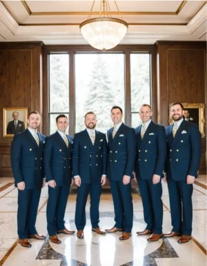 ComfyUI_00001_mleqv_1762325169 Bespoke Navy Blazer with Metallic Buttons | Next-Generation Professional Attire | OEM Manufacturing Solutions