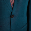 Eco-Luxury Silk Suit in Zegna Teal | Bespoke Business Attire | Sustainable Elegance