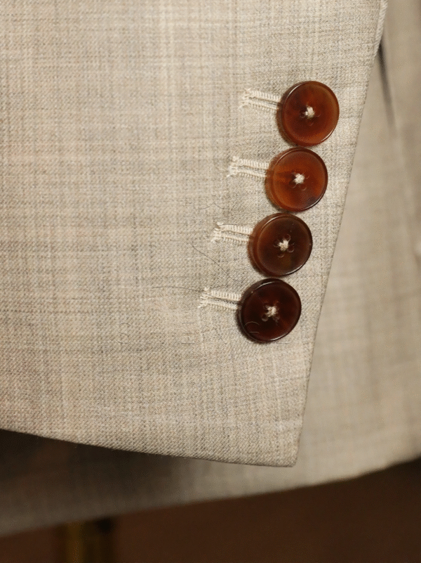 ComfyUI_00009_idoqp_1762309968 Oatmeal-Colored Wedding Suit Collection | Italian Wool Three-Piece Sets for Outdoor Ceremonies