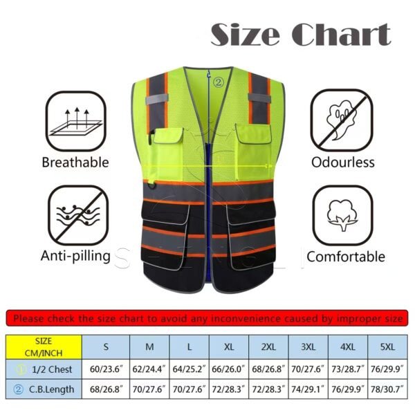 High-Vis Multi-Pocket ANSI Safety Vest | Reflective Work Vest with Custom Branding