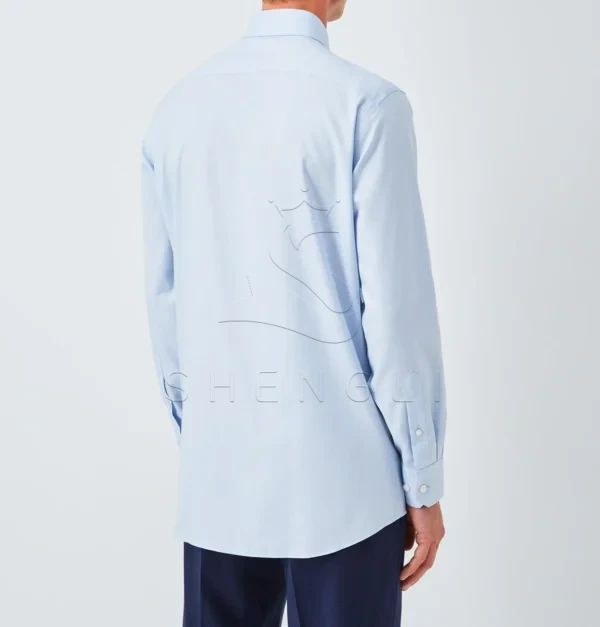 Blue Easy-Care Twill Business Shirt | Regular Fit Anti-Wrinkle | Custom Corporate Program