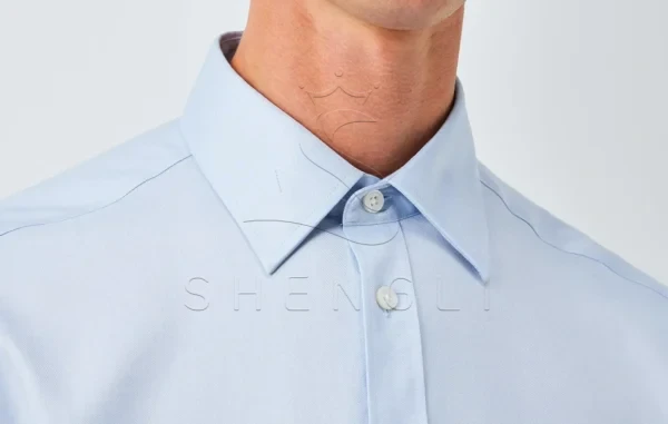 Blue Easy-Care Twill Business Shirt | Regular Fit Anti-Wrinkle | Custom Corporate Program