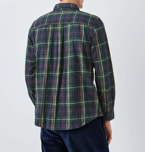 Heritage Black Watch Tartan Shirt | Premium Cotton Business Casual Wear | Custom Embroidery Services