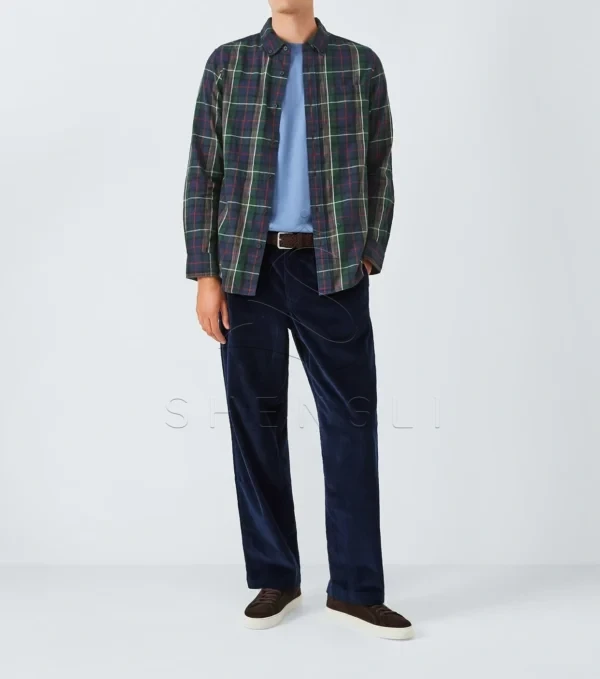 Heritage Black Watch Tartan Shirt | Premium Cotton Business Casual Wear | Custom Embroidery Services