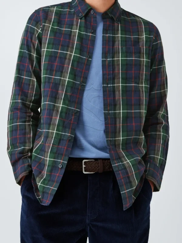 Heritage Black Watch Tartan Shirt | Premium Cotton Business Casual Wear | Custom Embroidery Services