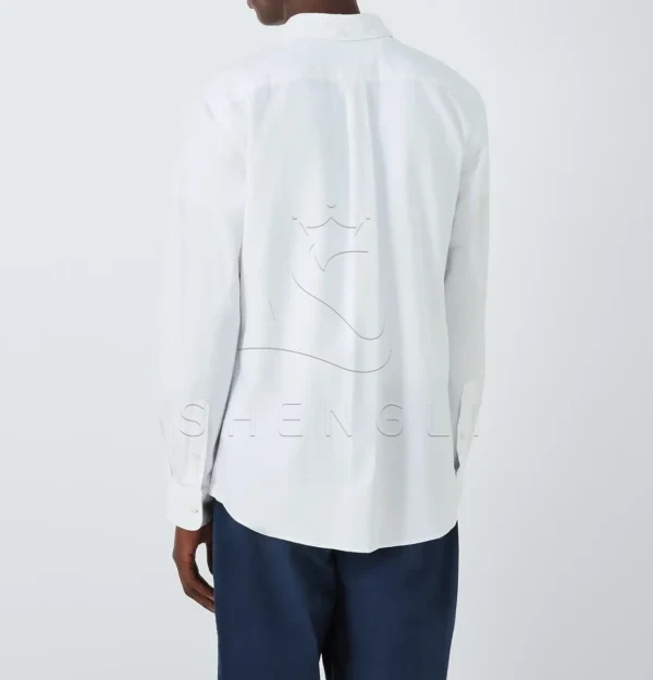 Heritage Oxford Shirt with Stripe Trim | Classic Business Casual Wear | Custom Embroidery Services