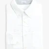 Heritage Oxford Shirt with Stripe Trim | Classic Business Casual Wear | Custom Embroidery Services