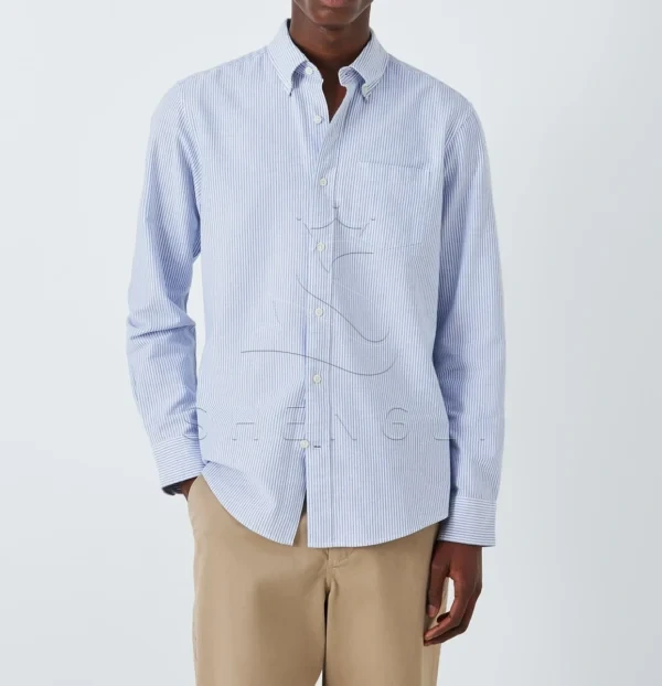 DM_20251117094348_002 Heritage Stripe Oxford Shirt | Responsibly Sourced Cotton | Custom Corporate Program