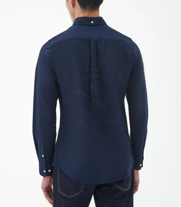 Navy Oxford Shirt | Premium Cotton Button-Down | Custom Embroidery Available
