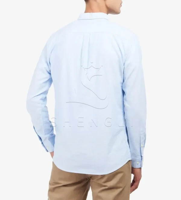 DM_20251117094639_003 Sky Blue Tailored Oxford Shirt | Premium Cotton Button-Down | Corporate Customization