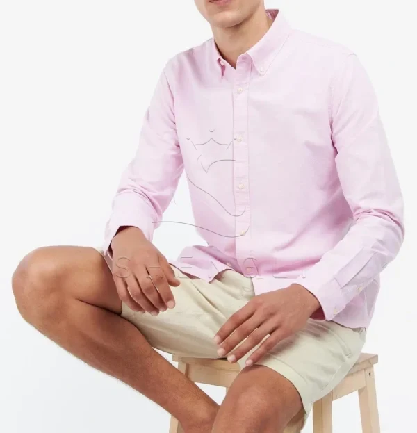 Pink Oxford Business Shirt | Custom Tailored Fit Dress Shirt | Corporate Embroidery Ready