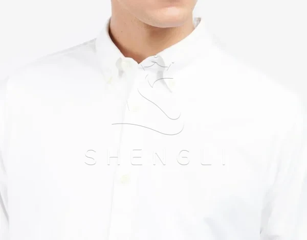 White Oxford Business Shirt with Button-Down Collar | Bespoke Tailored Fit | Direct Manufacturer