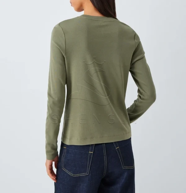DM_20251120092024_003 GOTS Certified Organic Cotton Crewneck Tee | Lichen Green | Custom Wholesale Program