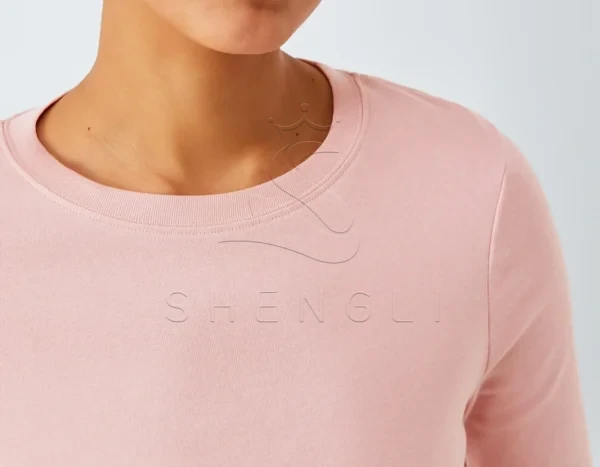 Sustainable Pink Organic Cotton Crewneck Tee | GOTS Certified | Custom Bulk Manufacturing