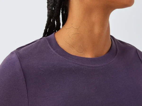 DM_20251120092246_006 Premium Gothic Grape Organic Long Sleeve Tee | GOTS Certified Custom Wear