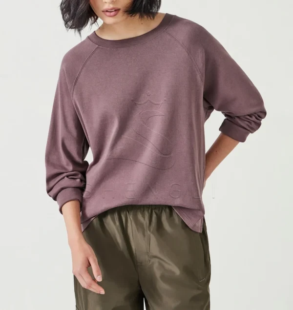 Matilda Cotton Raglan Shirt in Soft Light Brown | Relaxed Fit Custom Manufacturing