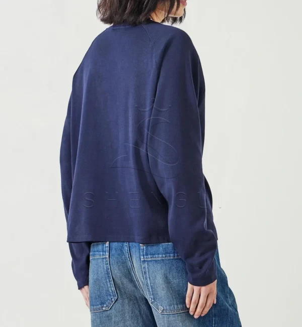 Matilda Night Sky Raglan Sleeve Top | Custom Oversized Cotton Tee Manufacturer | Bulk Wholesale