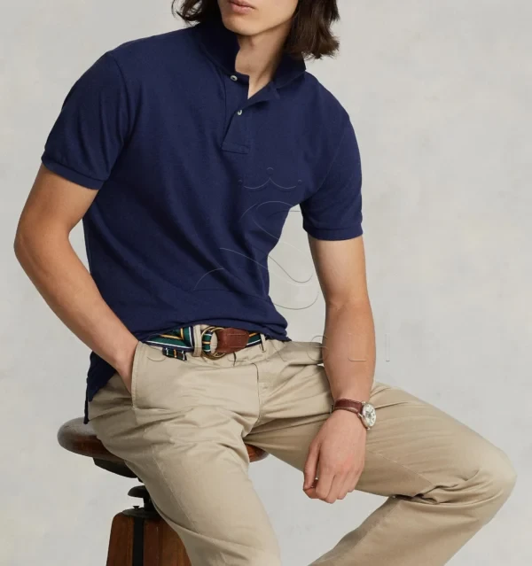 DM_20251125144809_002 Premium Custom Fit Polo Shirt in Newport Navy | Embroidered Corporate Wear