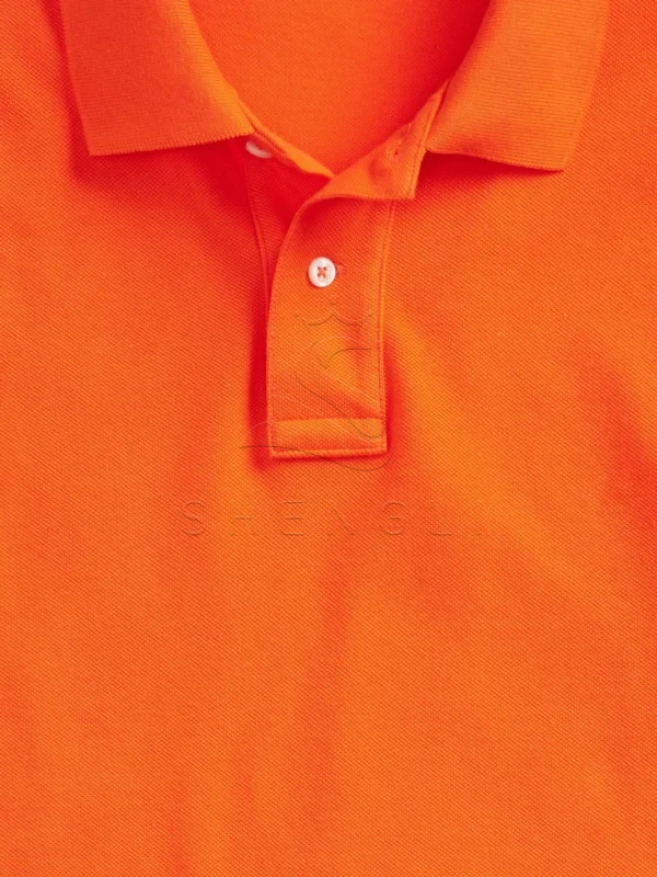 DM_20251126095851_006 Premium Custom Fit Polo Shirt | Sailing Orange | Corporate Branding Apparel