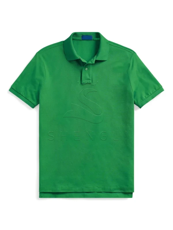 DM_20251126095936_006 Billiard Green Custom Fit Polo Shirt | Premium Cotton Pique with Logo Embroidery