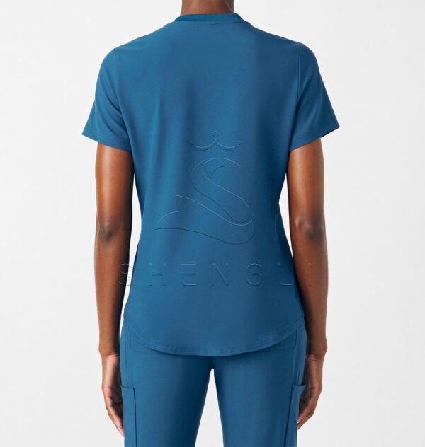 Medical Professional V-Neck Top with Dual Pockets | Moisture-Wicking Stretch Fabric | Healthcare Uniform Solutions