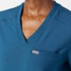 Medical Professional V-Neck Top with Dual Pockets | Moisture-Wicking Stretch Fabric | Healthcare Uniform Solutions
