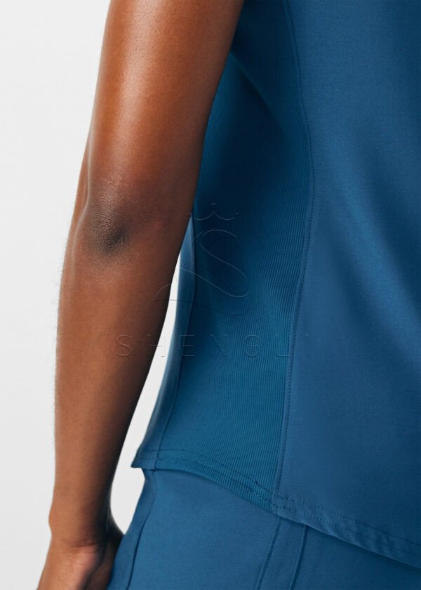 Medical Professional V-Neck Top with Dual Pockets | Moisture-Wicking Stretch Fabric | Healthcare Uniform Solutions