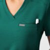 LT101-HUNT-M_03 Functional Healthcare Top with Dual Front Pockets | Women's Medical Uniform | Moisture-Wicking Fabric