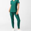 LT101-HUNT-M_04 Functional Healthcare Top with Dual Front Pockets | Women's Medical Uniform | Moisture-Wicking Fabric