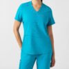 Women's V-Neck Scrub Top with Dual Front Pockets | Moisture-Wicking Medical Uniform | Custom OEM Service