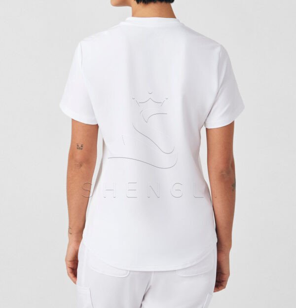 Medical Professional V-Neck Tunic | Women's Healthcare Uniform with Dual Pockets | OEM Manufacturing