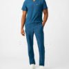 LT110-CARB-M_06 Premium V-Neck Medical Top | 4-Pocket Healthcare Uniform | Moisture-Wicking & Eco-Conscious