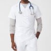 Premium V-Neck Medical Scrub Top with Smart Storage | Eco-Friendly Healthcare Uniform