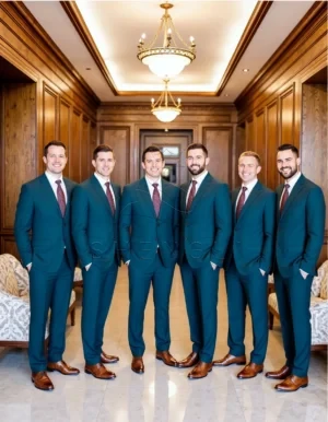 Name_flux_00001_avnpf_1762321427 Eco-Luxury Silk Suit in Zegna Teal | Bespoke Business Attire | Sustainable Elegance