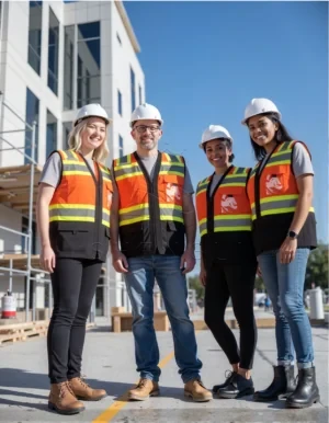Industrial Strength High-Visibility Safety Vest with 360° Reflection | ANSI-Compliant Workwear | Custom OEM Solutions