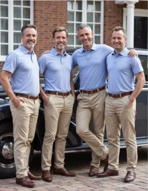 Premium Custom-Fit Polo Shirt in Jamaica Heather | Embroidered Corporate Wear