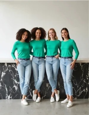 Bright Green Matilda Cotton Raglan Shirt | Custom Oversized T-shirt Manufacturing | Bulk Order Discounts