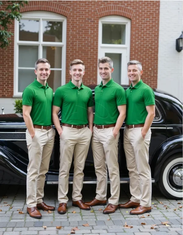 Name_flux_00001_oukzo_1764134410 Billiard Green Custom Fit Polo Shirt | Premium Cotton Pique with Logo Embroidery