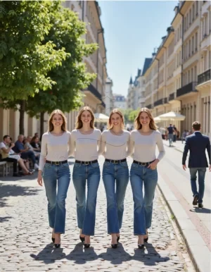 Eco-Conscious Puff Sleeve Cotton Knit Top | Almond Color | Custom OEM Manufacturing