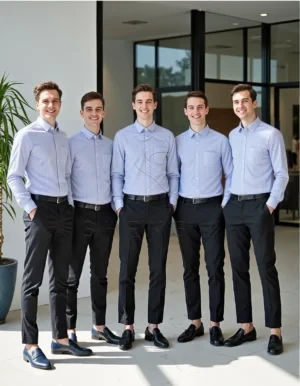 Name_flux_00002_ecpqh_1763359100 Heritage Stripe Oxford Shirt | Responsibly Sourced Cotton | Custom Corporate Program