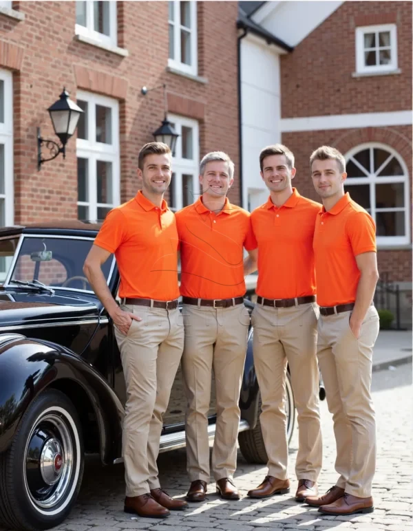 Name_flux_00002_grhpy_1764135210 Premium Custom Fit Polo Shirt | Sailing Orange | Corporate Branding Apparel