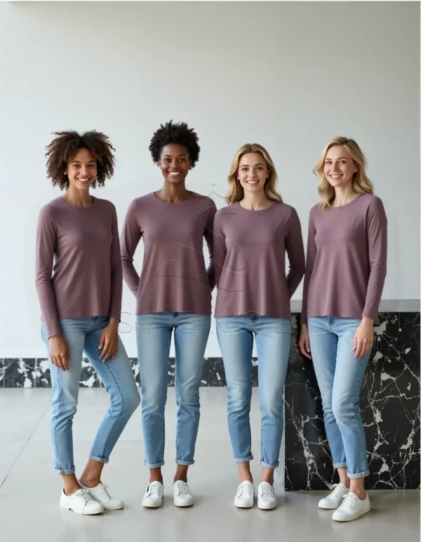 Matilda Cotton Raglan Shirt in Soft Light Brown | Relaxed Fit Custom Manufacturing