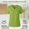 Healthcare V-Neck Scrub Top in Paradise Green | TENCEL™ Performance Fabric | Custom Medical Uniforms