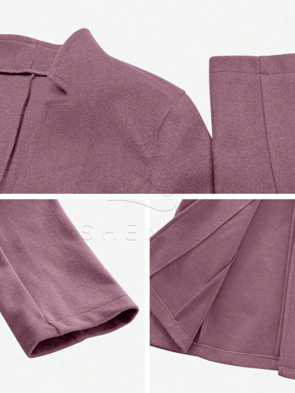 Women's Solid Color Single-Breasted Coat | Casual Fall & Winter Outerwear